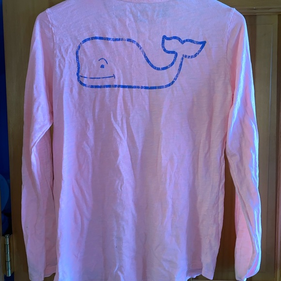 XS Pink Vineyard Vines Longsleeve Shirt - Picture 3 of 3